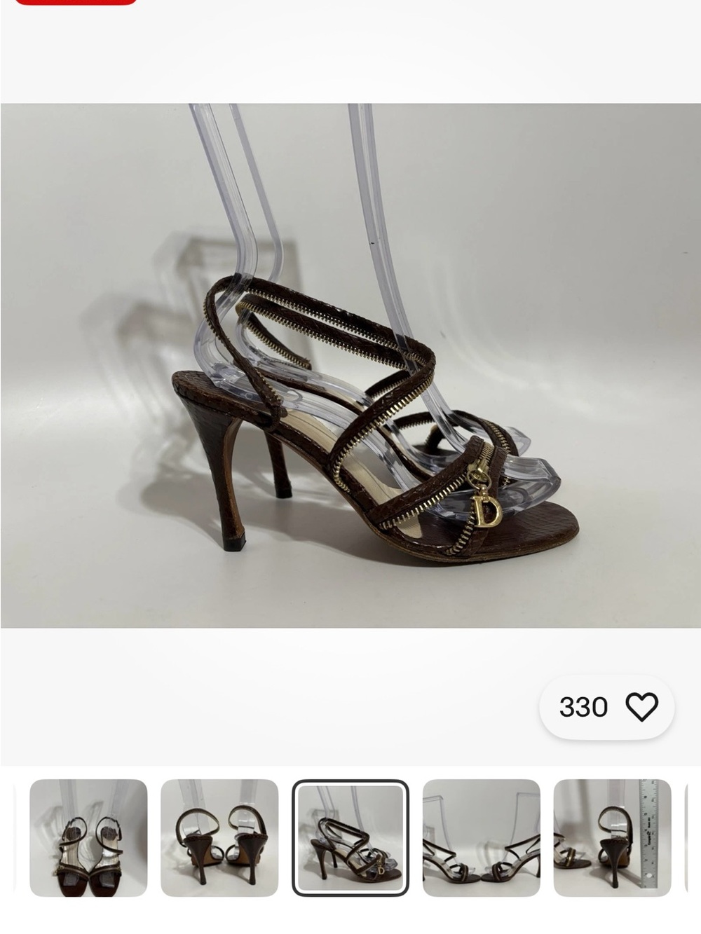 ISO Christian Dior zipper strap heel Do Not Buy